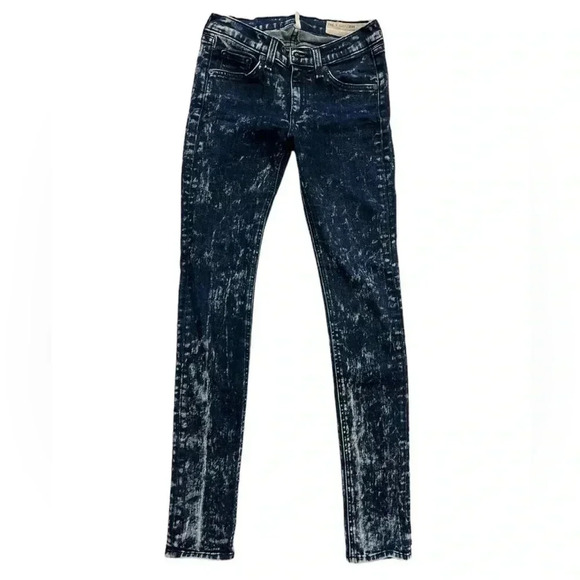 rag & bone Women's Skinny Jeans - Dark Blue - Picture 1 of 8